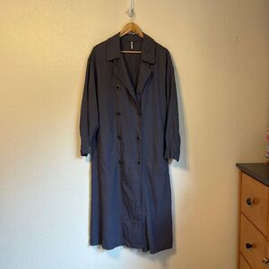 Free People Double Breasted Duster Jacket Small